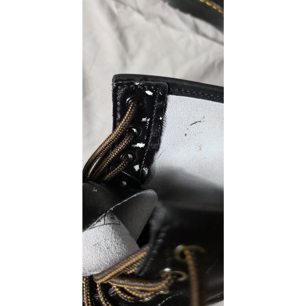 Dr. Martens Zavala Black Leather Combat Boots Women’s 7 / Men’s 6 - Picture 9 of 11